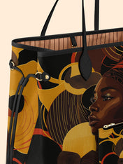 Ebony Beauty Classic Shopper Tote QR0XD315