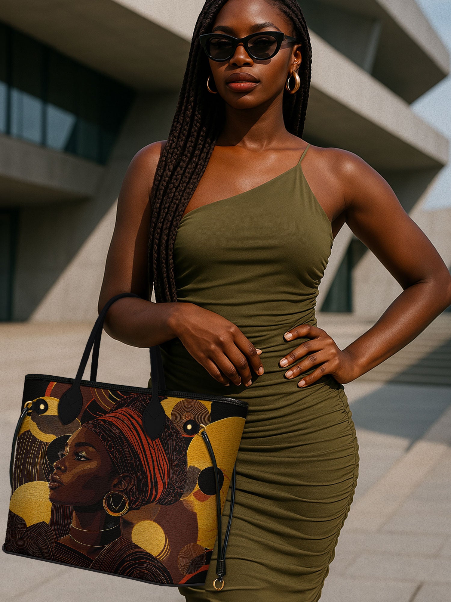 Ebony Beauty Classic Shopper Tote QR0XD315