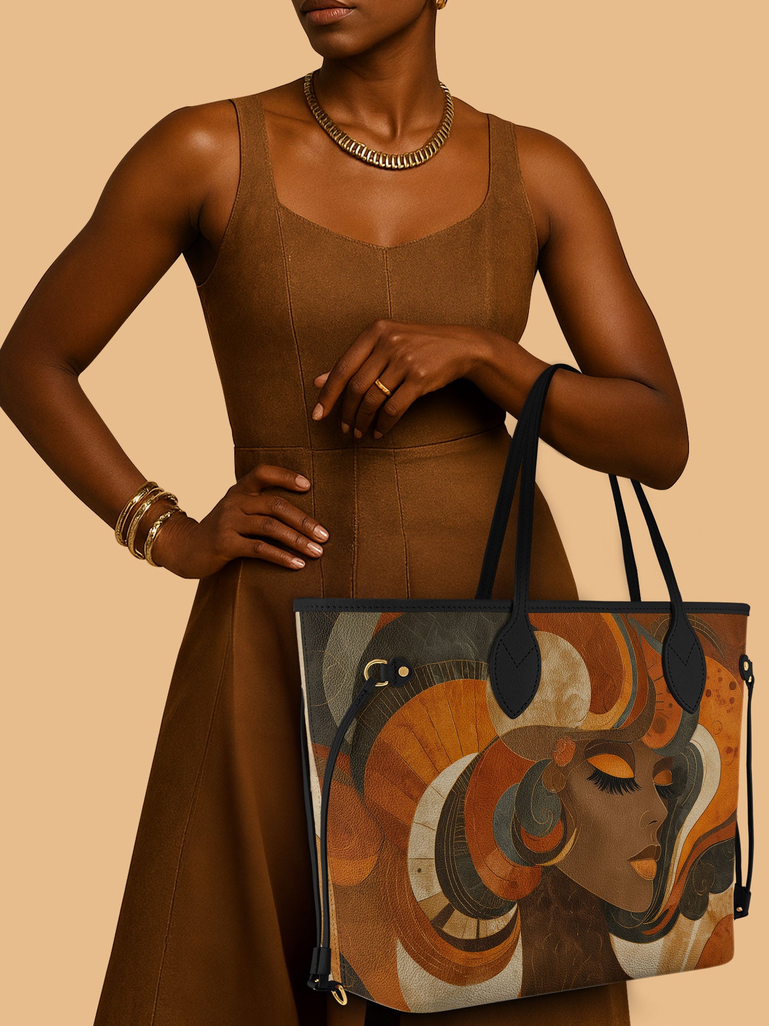 Ebony Echo Classic Shopper Tote QR0HH043