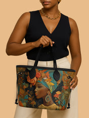 Floral Majesty Classic Shopper Tote QR0HH039