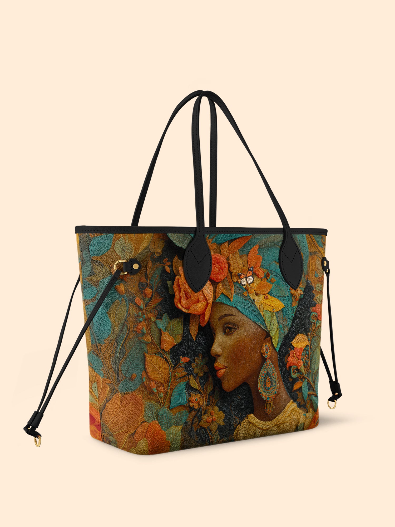 Floral Majesty Classic Shopper Tote QR0HH039