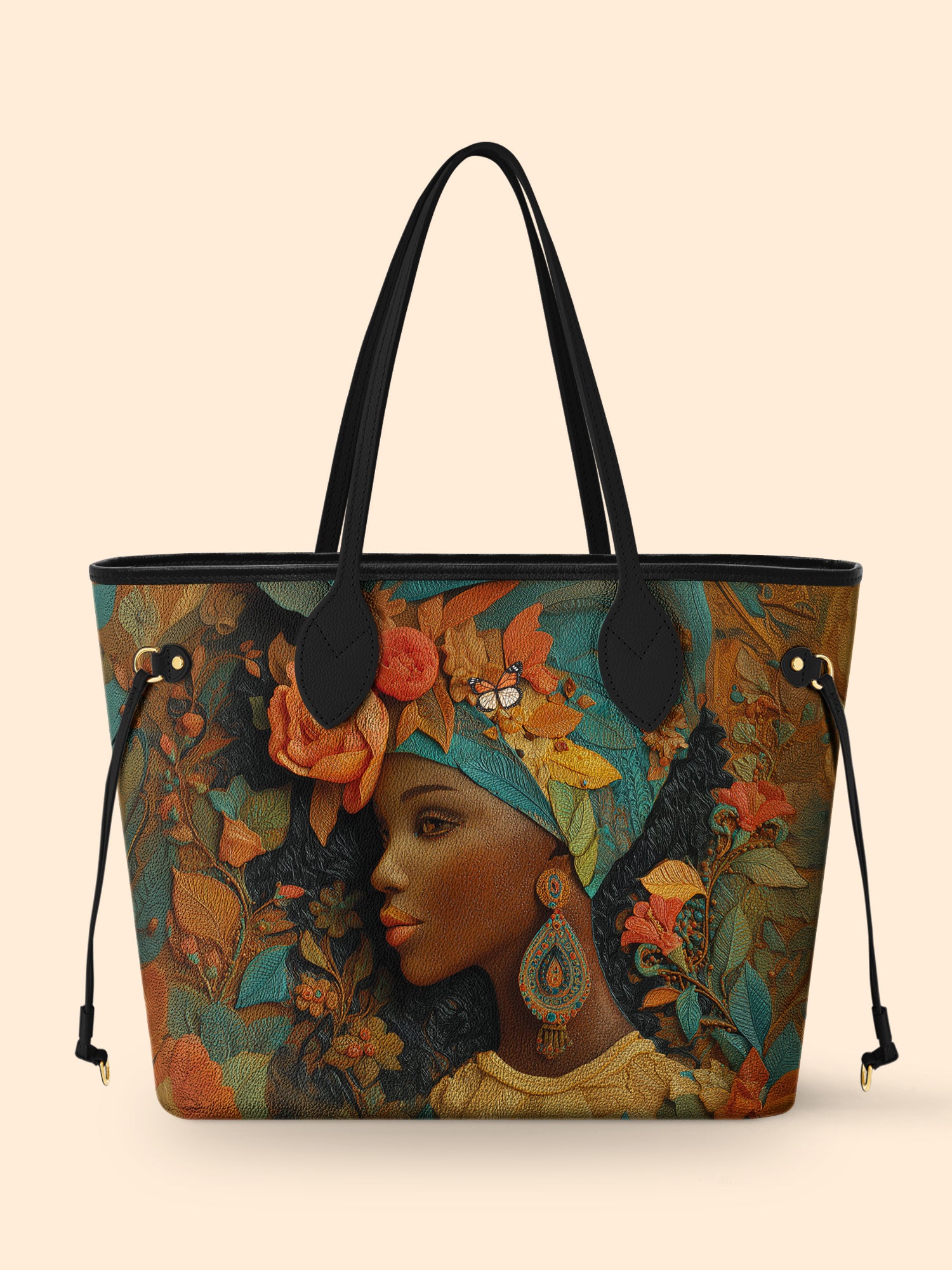 Floral Majesty Classic Shopper Tote QR0HH039