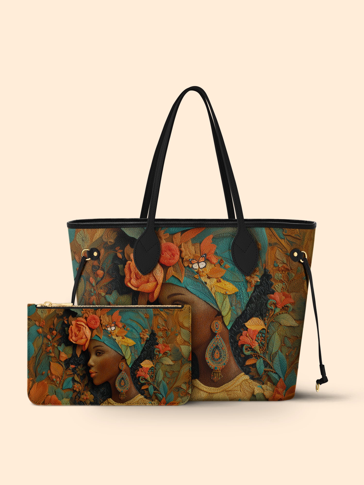 Floral Majesty Classic Shopper Tote QR0HH039