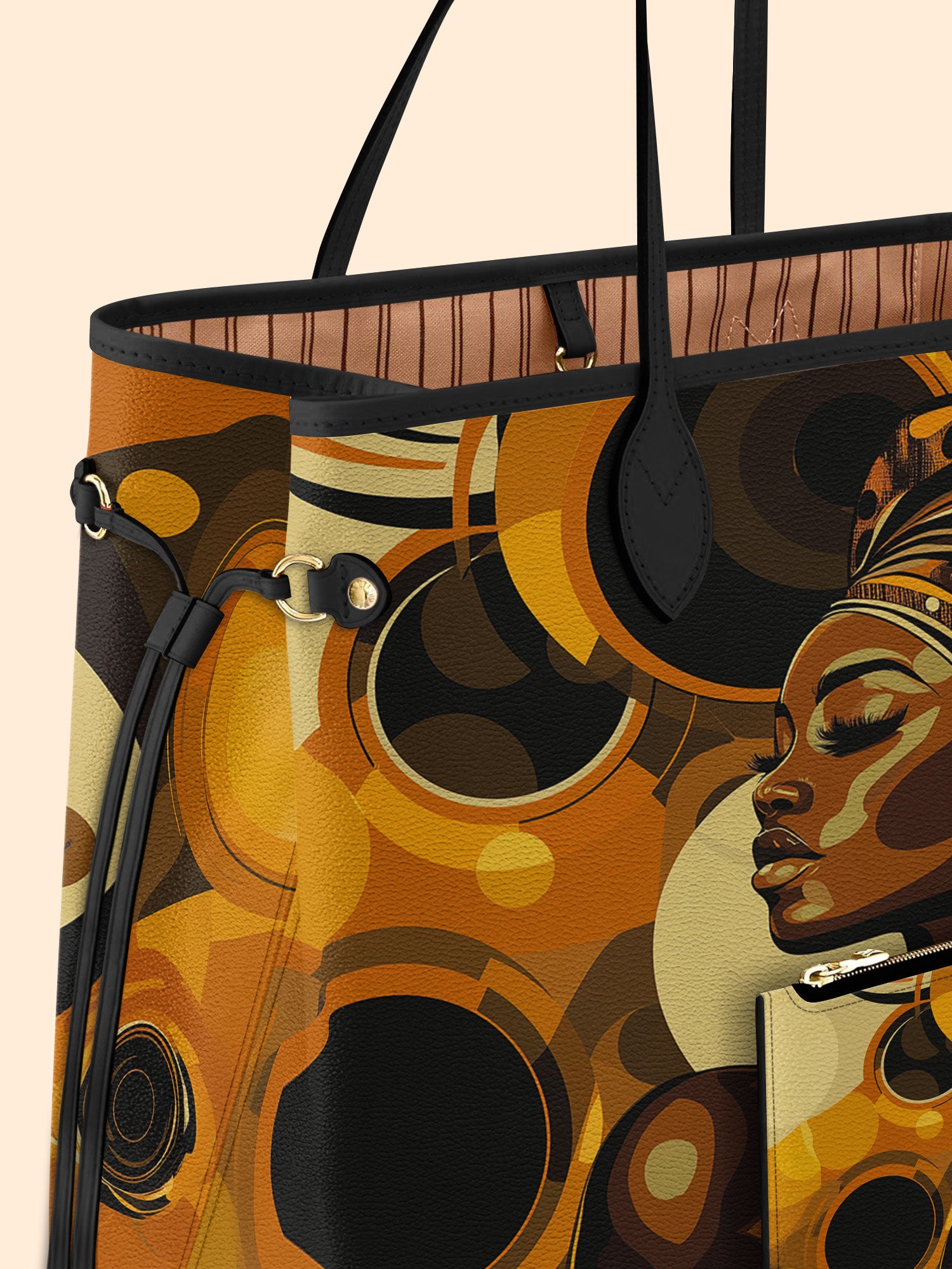 Golden Orbit Classic Shopper Tote QR0XD317