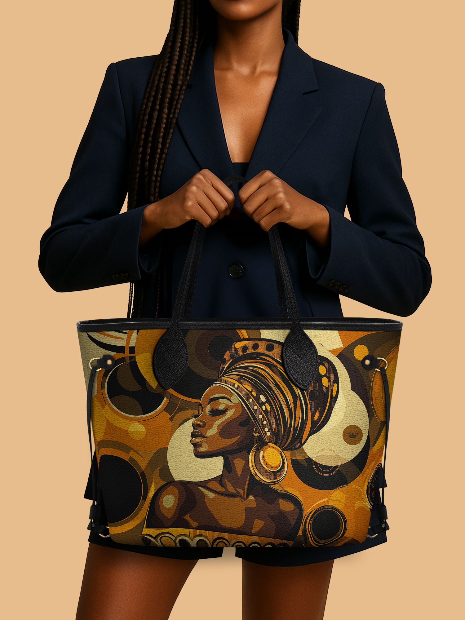 Golden Orbit Classic Shopper Tote QR0XD317