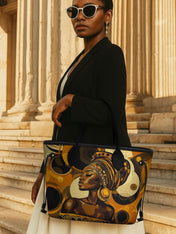 Golden Orbit Classic Shopper Tote QR0XD317