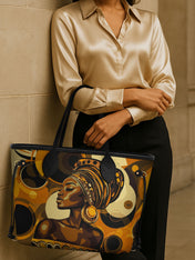 Golden Orbit Classic Shopper Tote QR0XD317