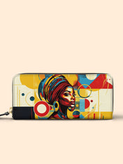 Afrobeat Pulse Slimline Zippy Wallet QR0XD322