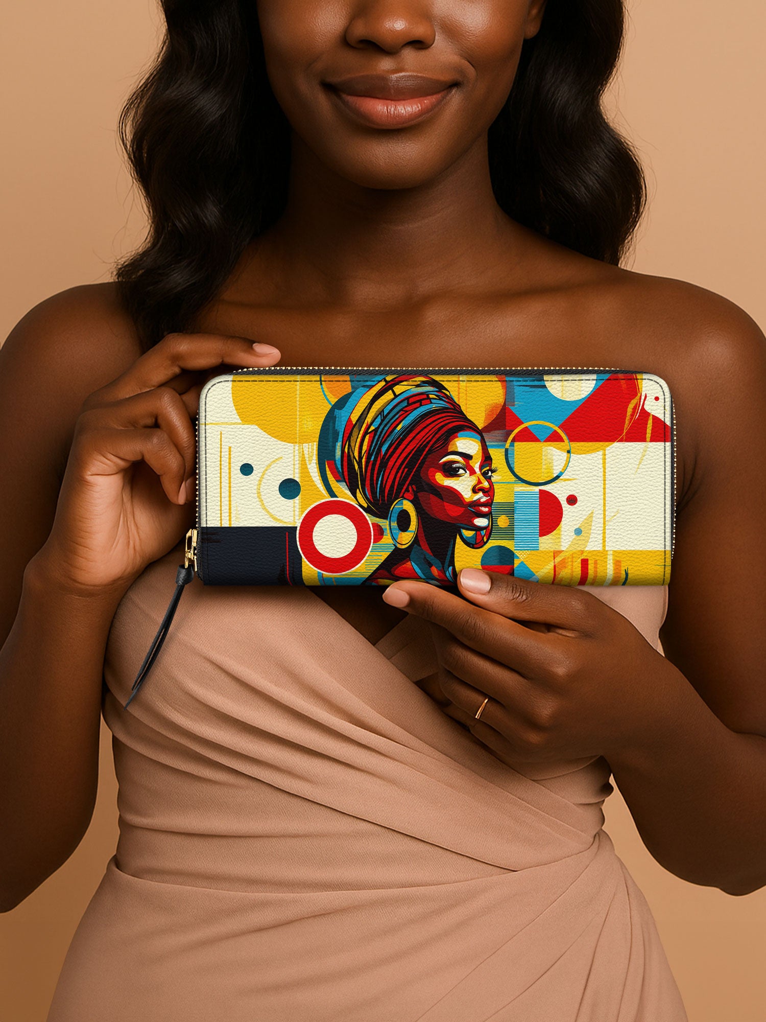 Afrobeat Pulse Slimline Zippy Wallet QR0XD322