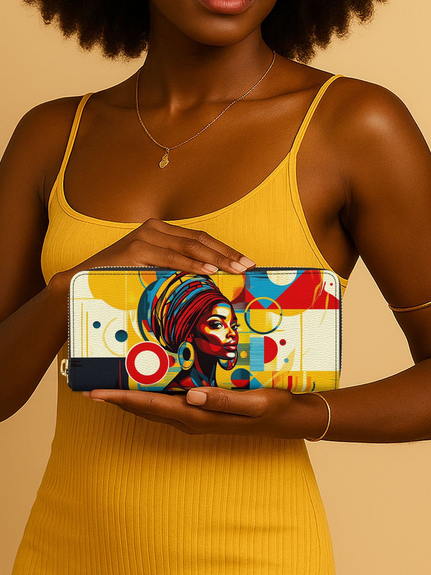 Afrobeat Pulse Slimline Zippy Wallet QR0XD322