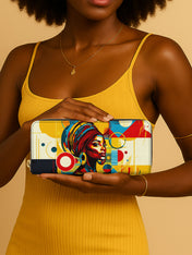 Afrobeat Pulse Slimline Zippy Wallet QR0XD322