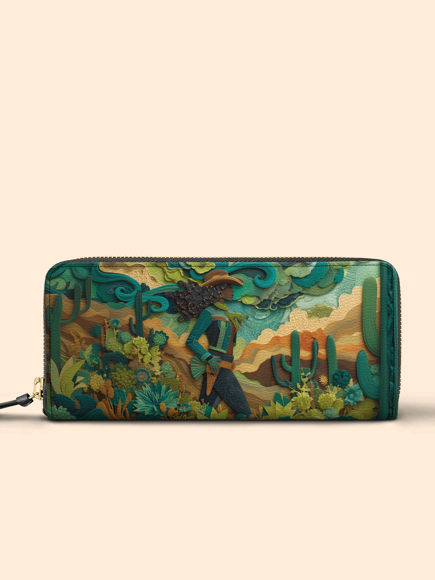 Cowgirl Vibes Slimline Zippy Wallet QR0TD102