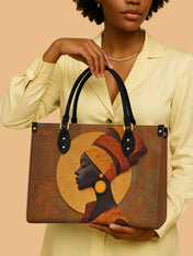 Obsidian Reverie Premium Leather Handbag QR0XD166