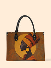 Obsidian Reverie Premium Leather Handbag QR0XD166