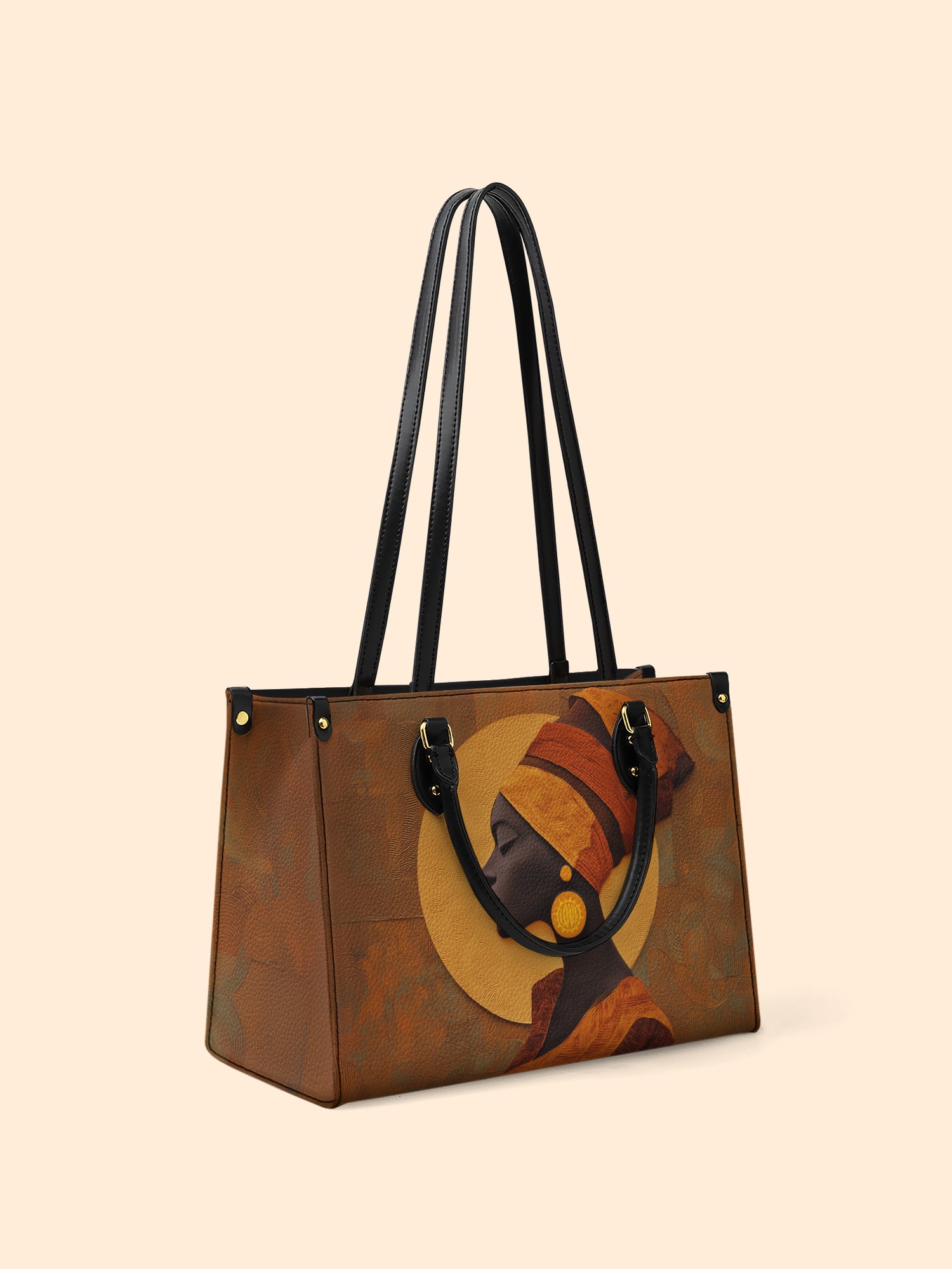 Obsidian Reverie Premium Leather Handbag QR0XD166