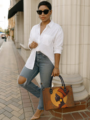 Obsidian Reverie Premium Leather Handbag QR0XD166