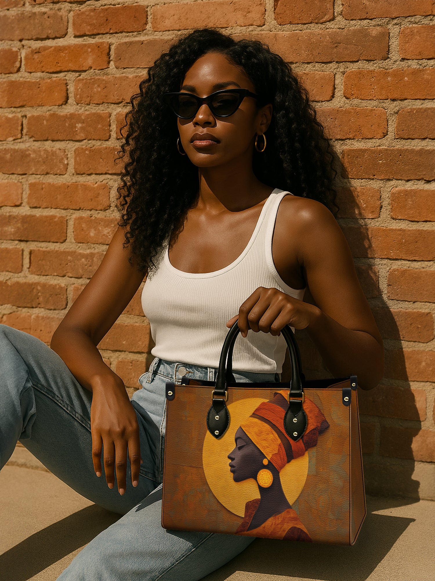 Obsidian Reverie Premium Leather Handbag QR0XD166