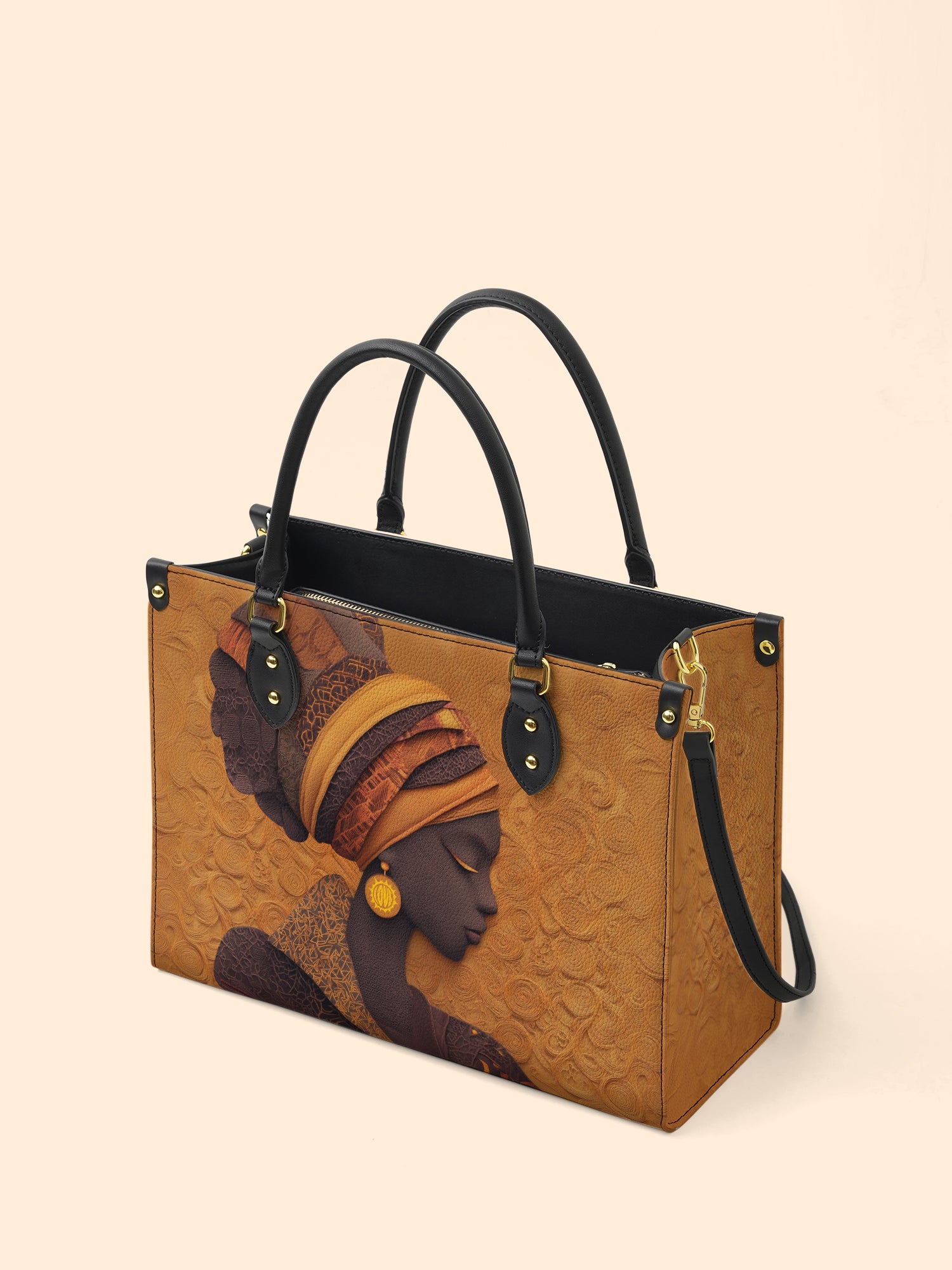 Solar Vein Premium Leather Handbag QR0XD167