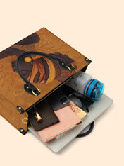 Solar Vein Premium Leather Handbag QR0XD167