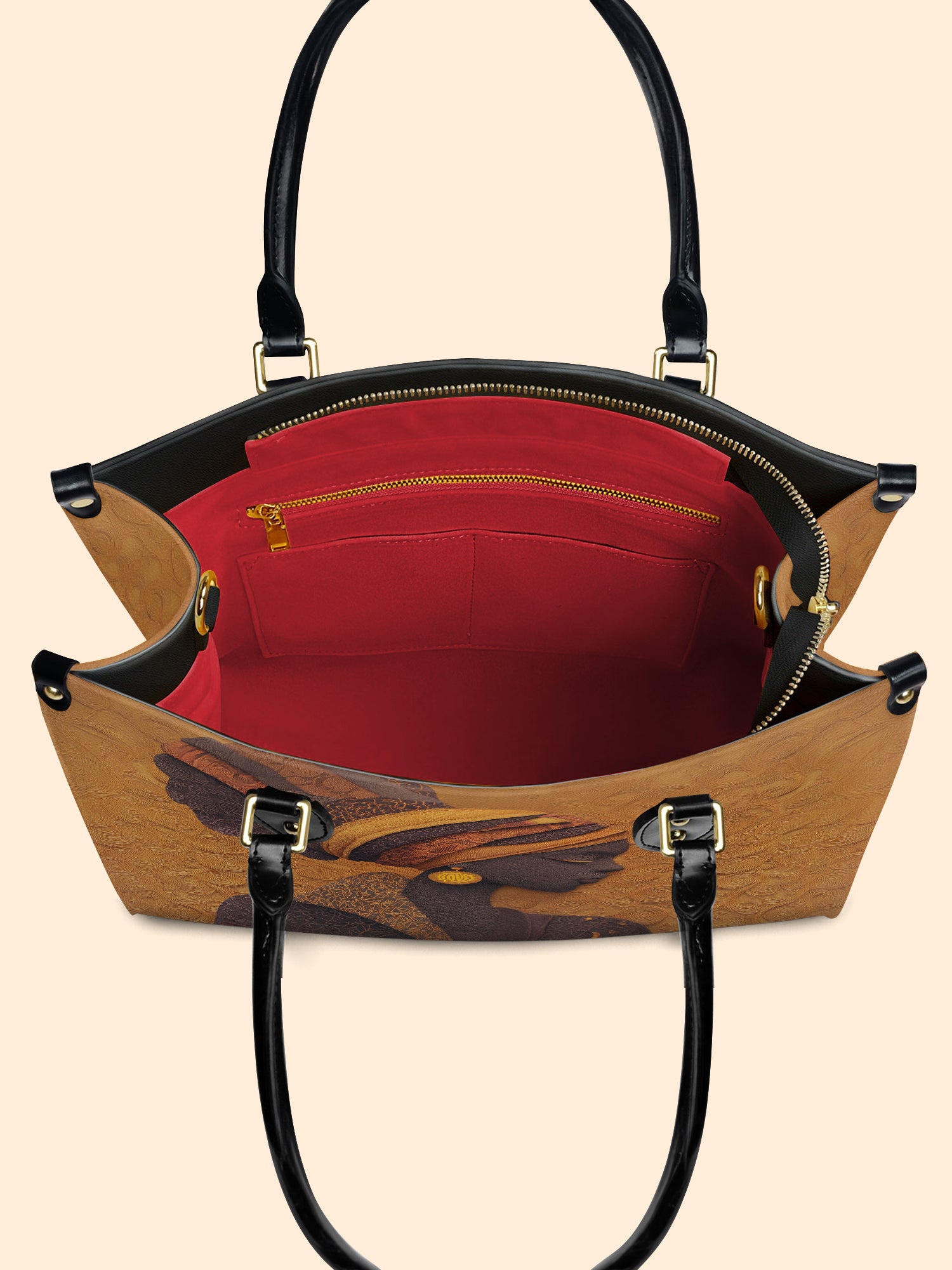 Solar Vein Premium Leather Handbag QR0XD167