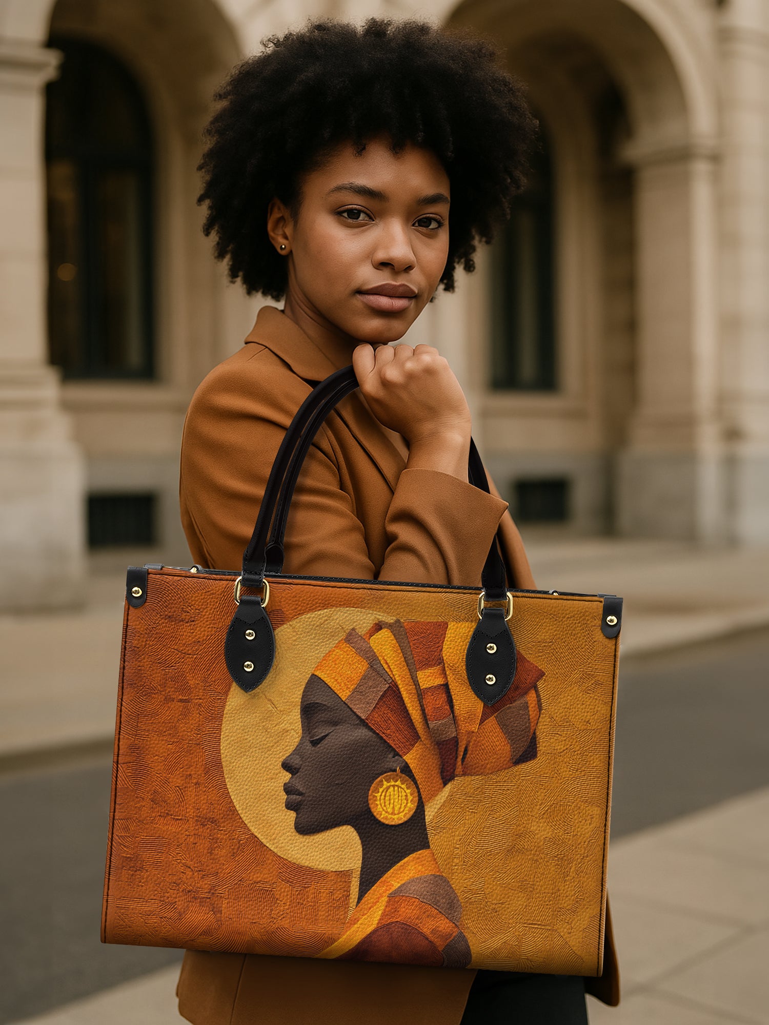 Terracotta Pulse Premium Leather Handbag QR0XD170