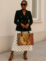 Wears The Silence Premium Leather Handbag QR0XD172