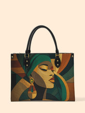 Ancestral Fold Premium Leather Handbag QR0XD113