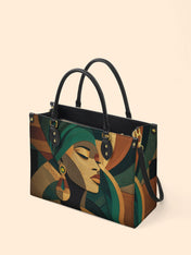 Ancestral Fold Premium Leather Handbag QR0XD113