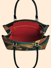 Ancestral Fold Premium Leather Handbag QR0XD113