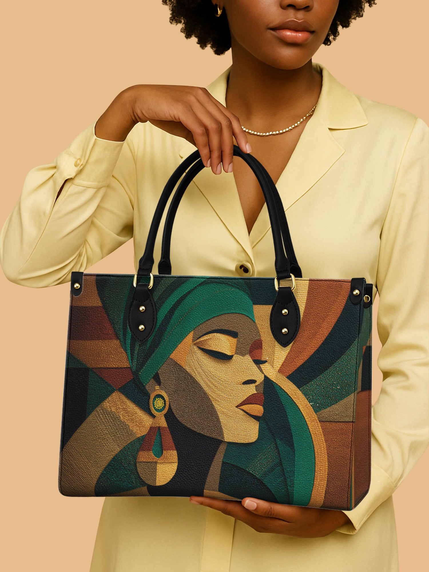 Ancestral Fold Premium Leather Handbag QR0XD113