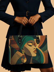 Ancestral Fold Premium Leather Handbag QR0XD113