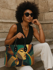 Ancestral Fold Premium Leather Handbag QR0XD113