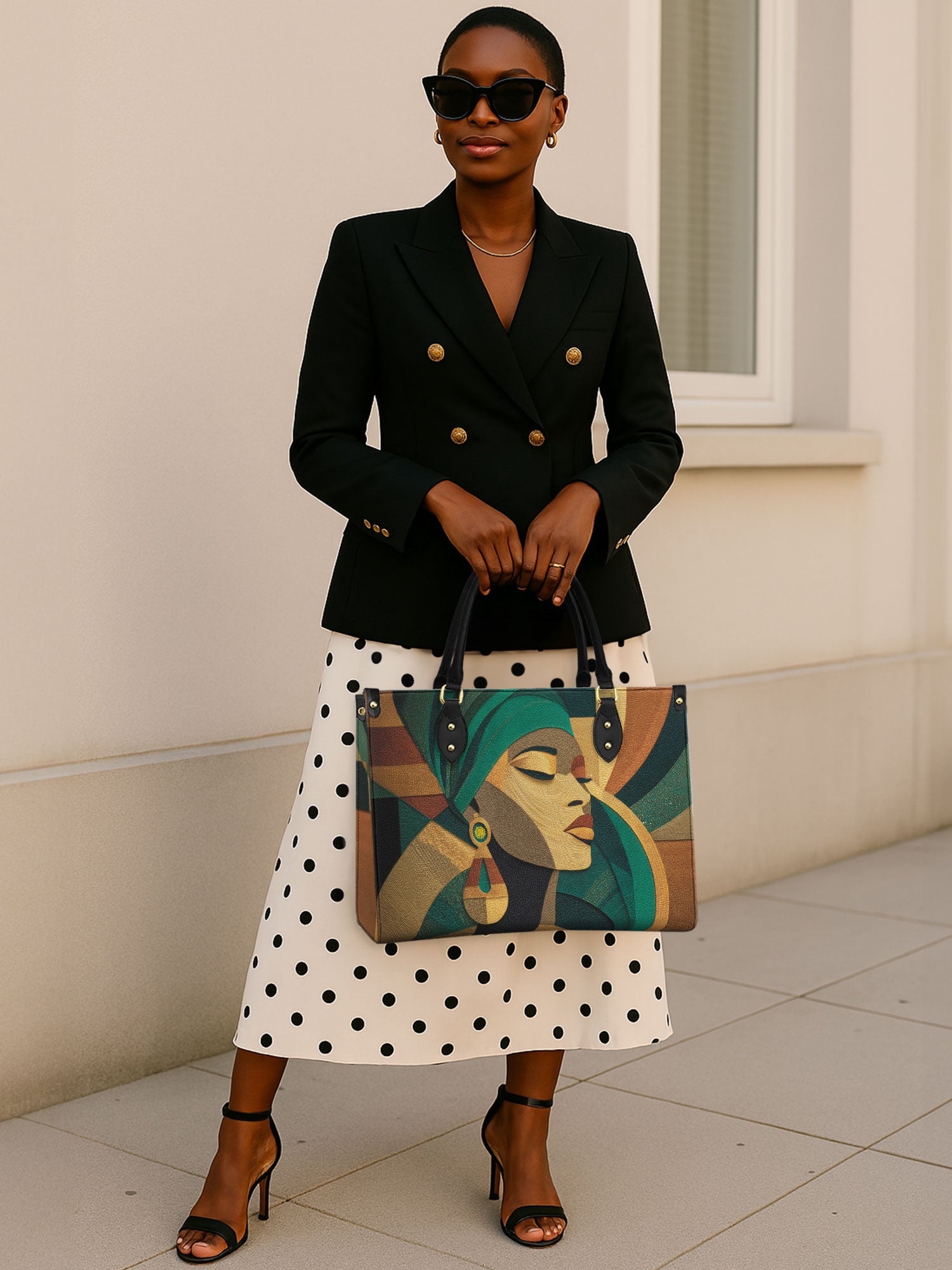 Ancestral Fold Premium Leather Handbag QR0XD113