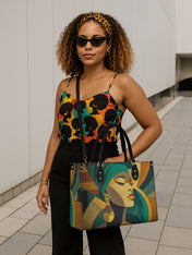 Ancestral Fold Premium Leather Handbag QR0XD113