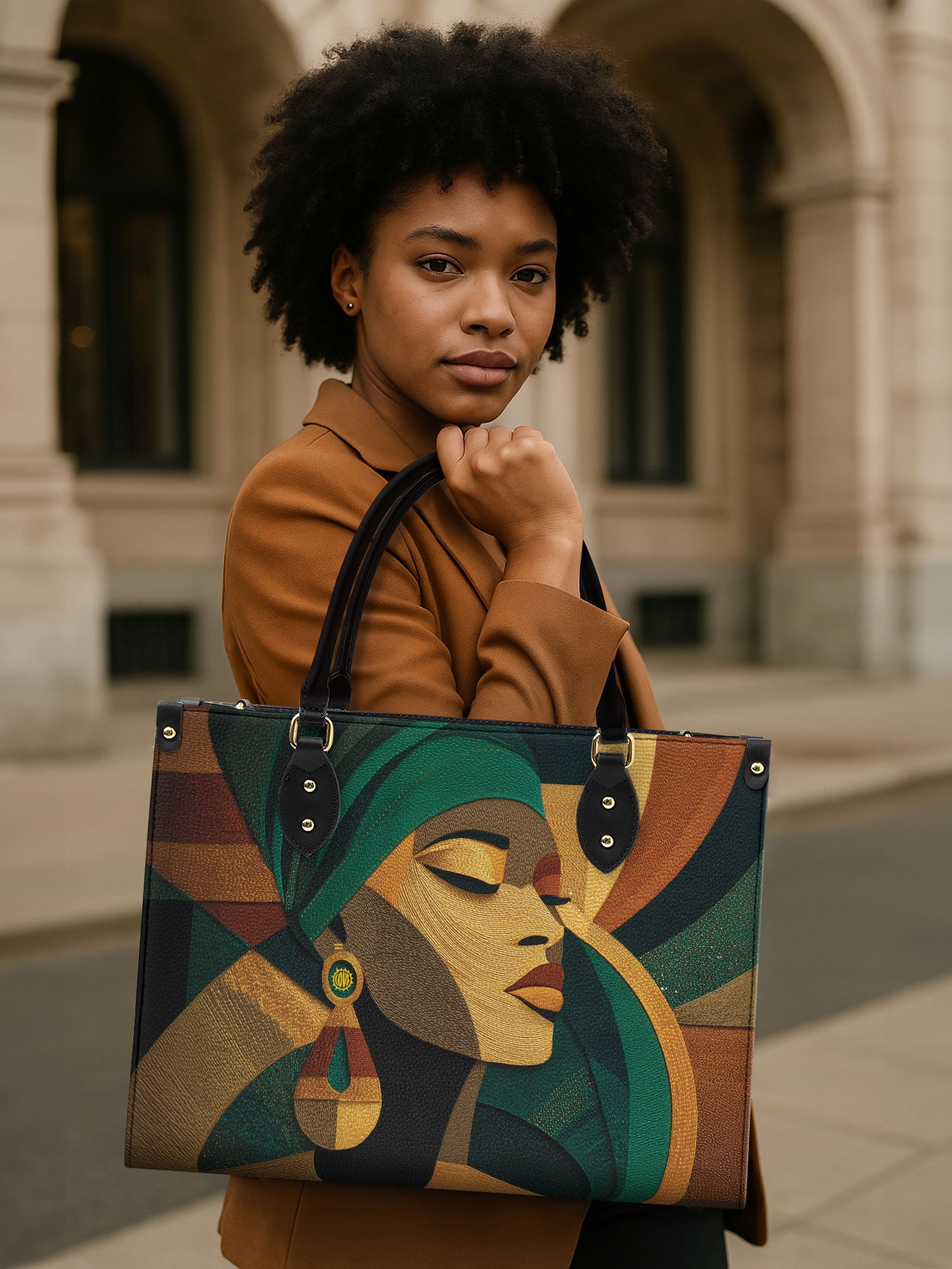 Ancestral Fold Premium Leather Handbag QR0XD113