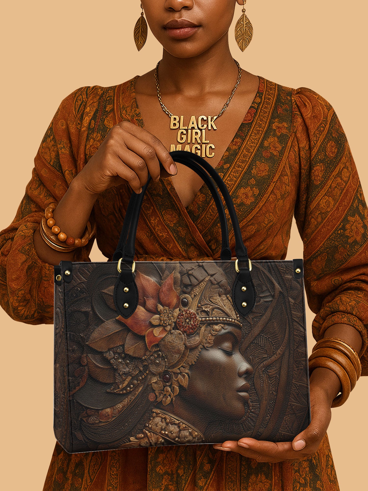 Bronzelyn Root Premium Leather Handbag QR0XD115