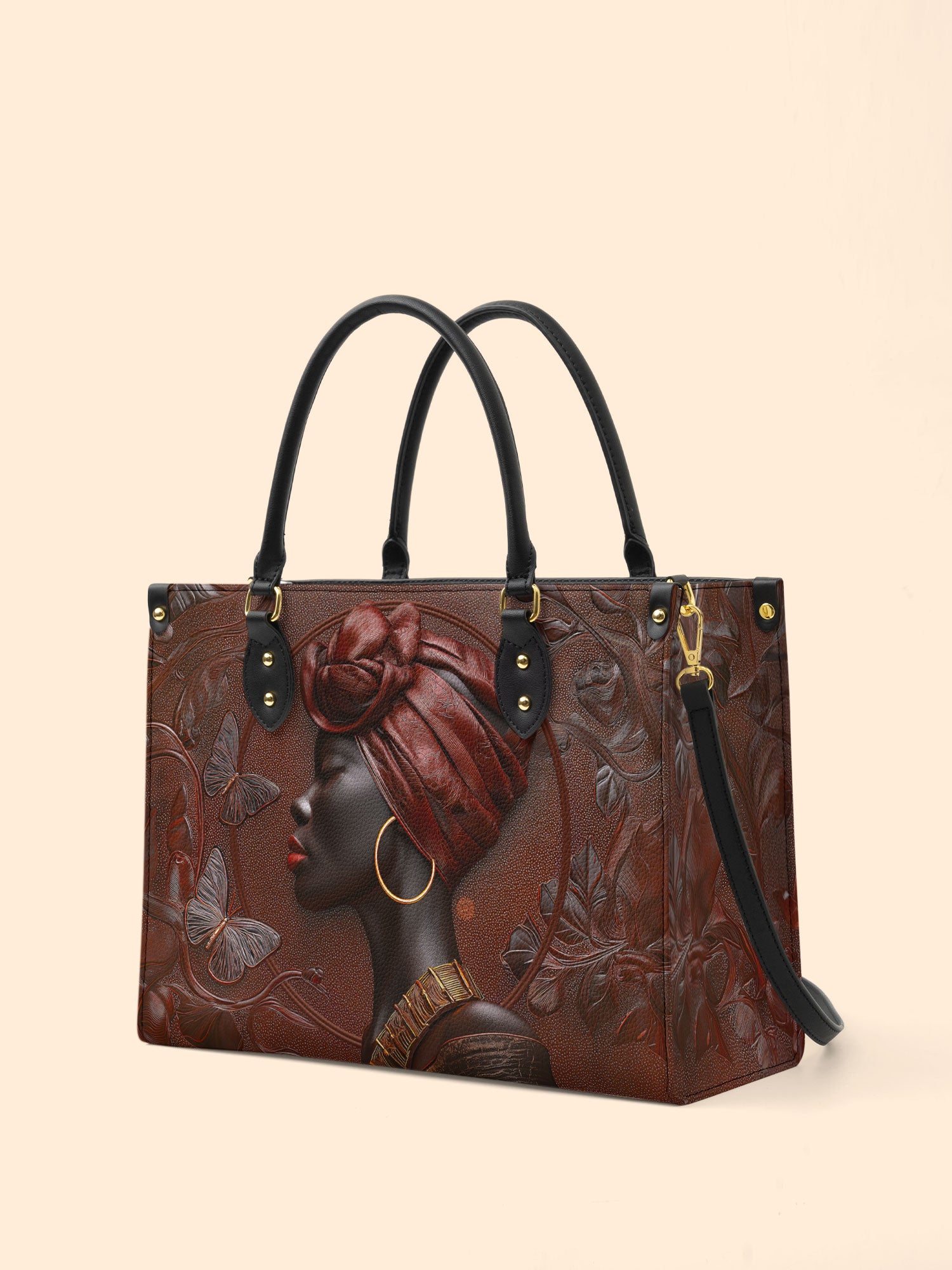 Butterfly Spirit Premium Leather Handbag QR0XD118