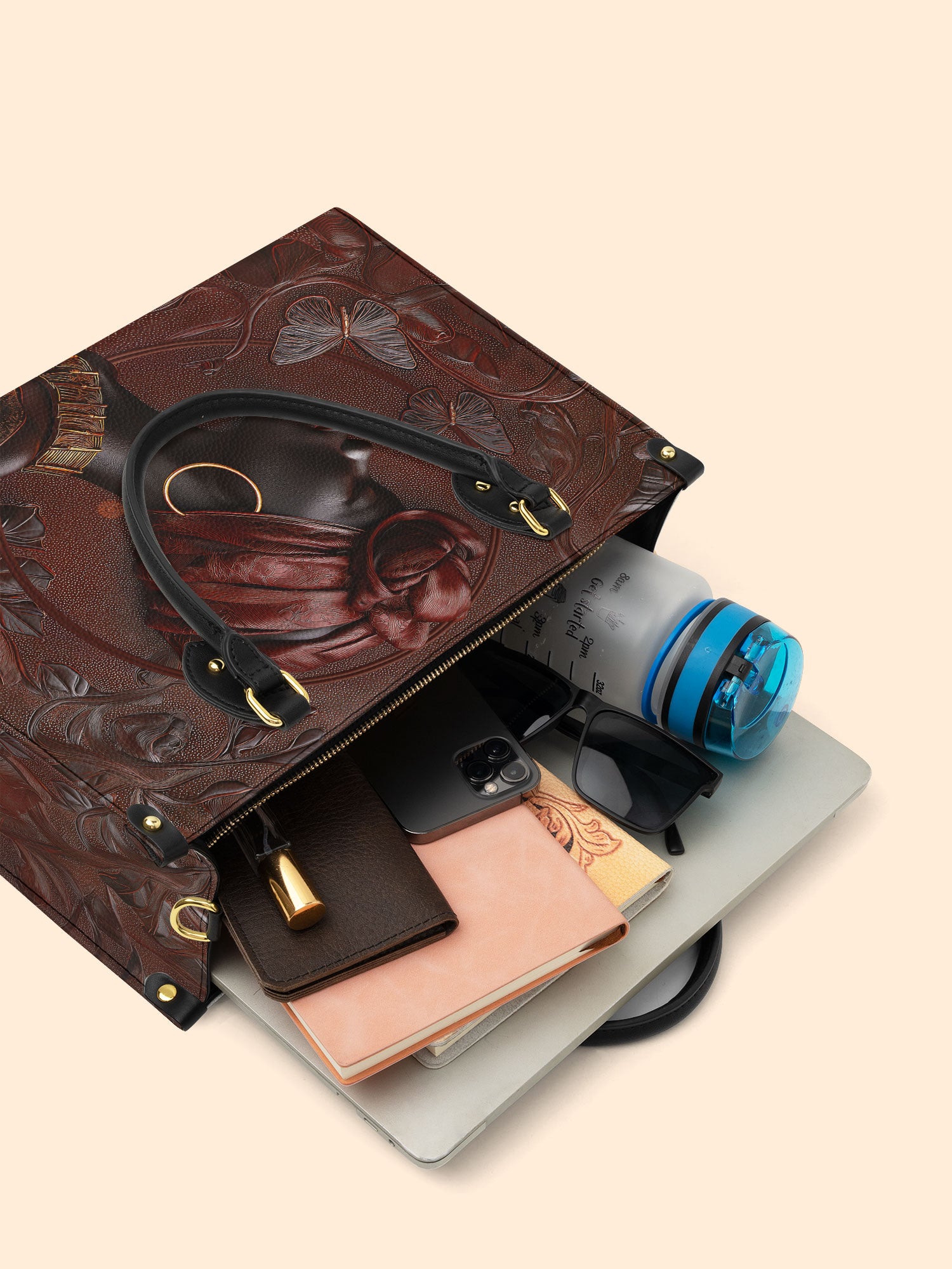 Butterfly Spirit Premium Leather Handbag QR0XD118