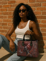 Butterfly Spirit Premium Leather Handbag QR0XD118