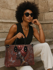 Butterfly Spirit Premium Leather Handbag QR0XD118