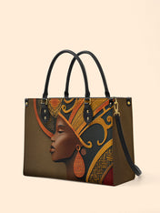 Ebony Reign Premium Leather Handbag QR0XD114