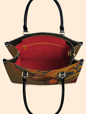 Ebony Reign Premium Leather Handbag QR0XD114