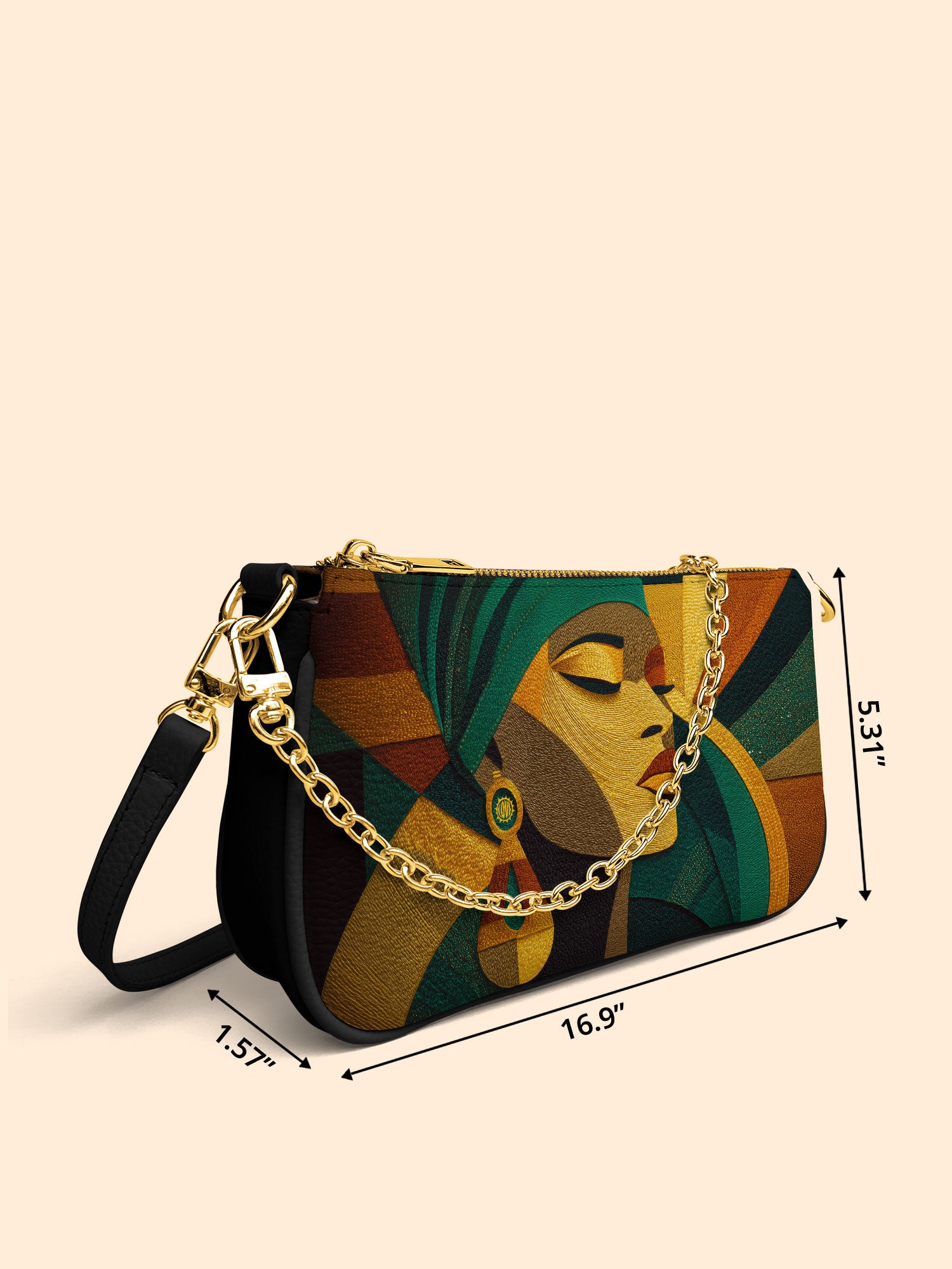 Ancestral Fold Classic Zip Pochette QR0XD107