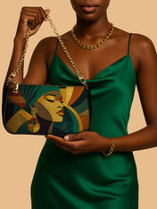 Ancestral Fold Classic Zip Pochette QR0XD107