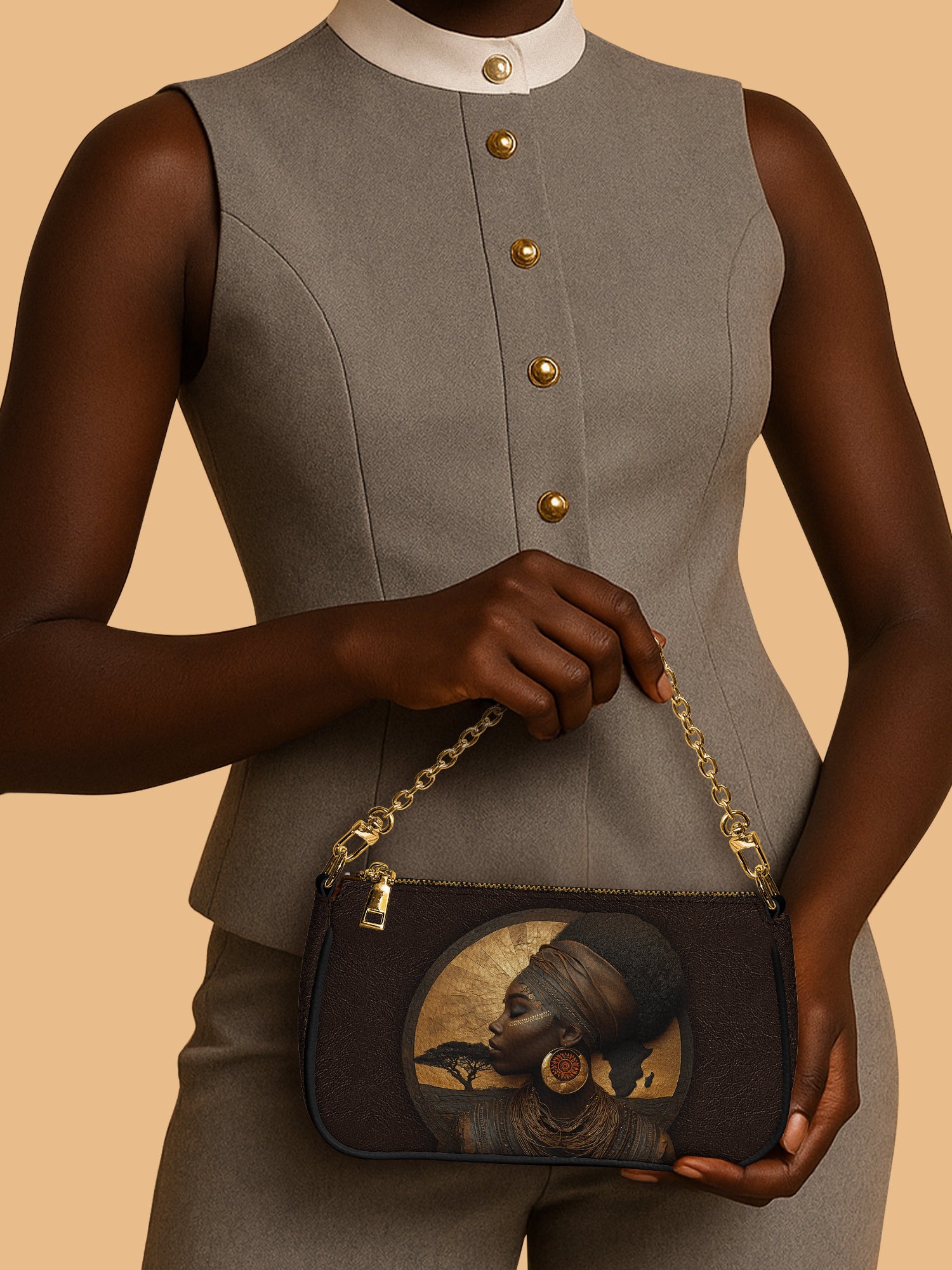 Africa's Spirit Classic Zip Pochette QR0TD060
