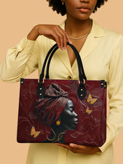 Gilded Grace Premium Leather Handbag QR0XD163