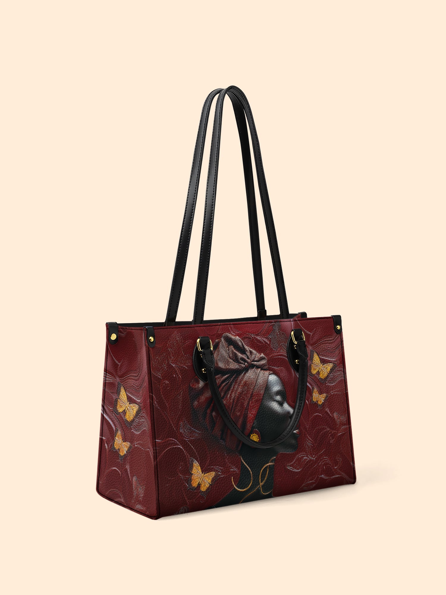 Gilded Grace Premium Leather Handbag QR0XD163