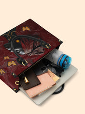 Gilded Grace Premium Leather Handbag QR0XD163