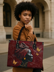 Gilded Grace Premium Leather Handbag QR0XD163