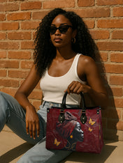 Gilded Grace Premium Leather Handbag QR0XD163